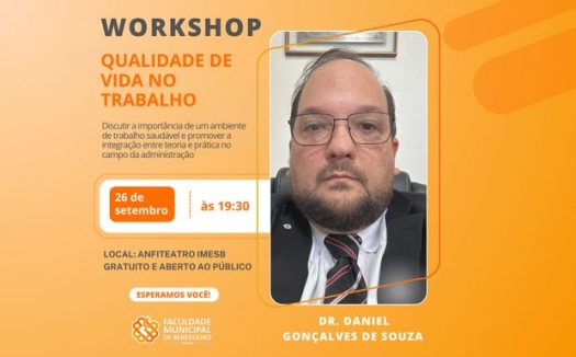 Curso de Administração da Faculdade Municipal realiza workshop sobre qualidade de vida no trabalho