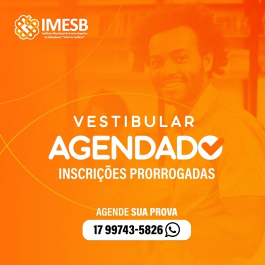 Prazo de inscrição para o Vestibular Agendado do IMESB é prorrogado