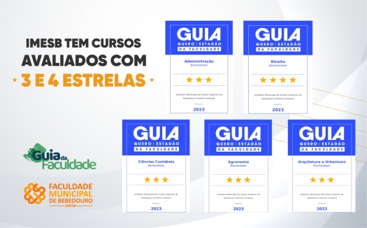 Cursos do IMESB recebem estrelas no Guia da Faculdade do Estadão