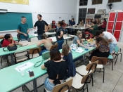 Semana Acadêmica de Arquitetura e Urbanismo realiza oficina de pintura em parede